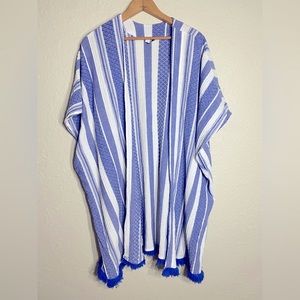 Blue and White Bohemian Cover-up